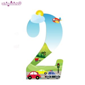 استند چوبی 40 سانتی عدد 2 حمل و نقل طرح جنگل و طبیعت